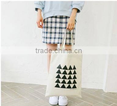 Korean original simple letter small fresh cotton shopping bag,canvas shopping bag