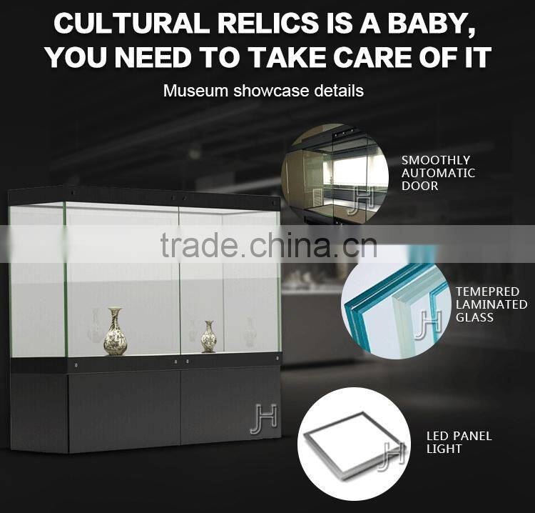 museum display equipment glass showcase design