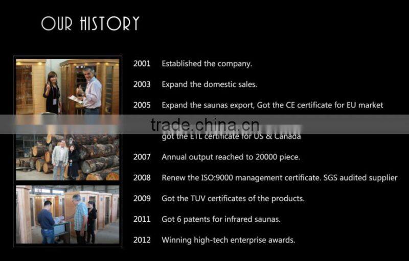 2016 Red Heater Infrared Steam Sauna Shower Combination For Sauna Center (RoHS/CE/ISO/TUV/ETL)