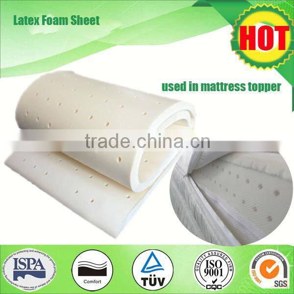 Super soft bed latex foam mattress toppers