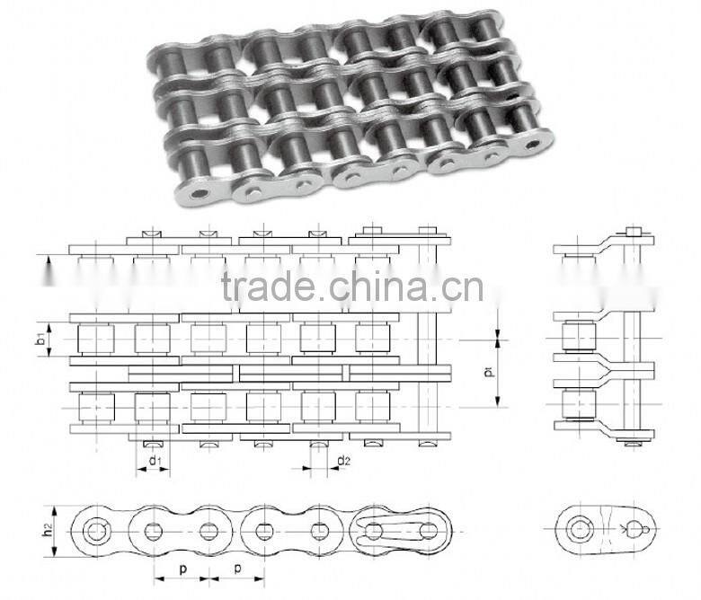 CSD,16B professional A/B series strong Tensile durable Steel chain g80