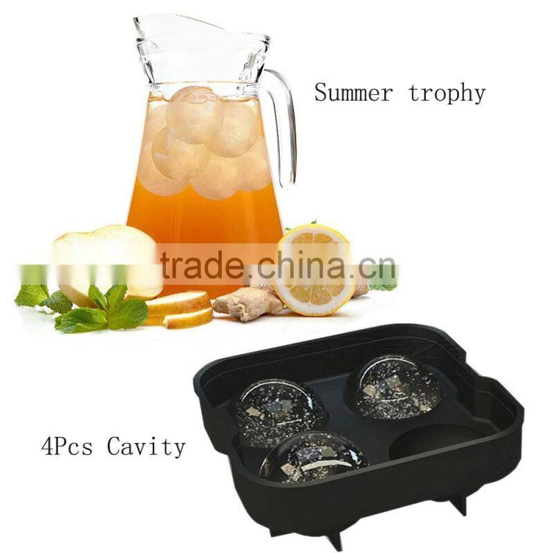 Home & Garden Cooking Tools ice Ball 6 capacity Mold Silicone Ice ball