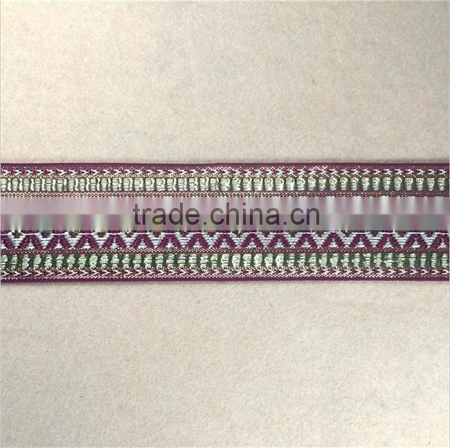 2016 Factory Wholesale Jacquard Ethnic Ribbon Trim