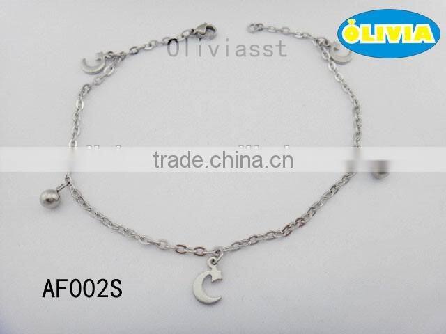Olivia Jewelry High Quality Anklet Jewelry Women's Stainless Steel Charm Anklets