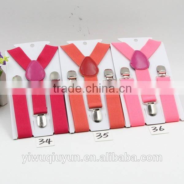 40 colors Lovely Baby Boys Girls Clip-on Suspender Y-Back Child Elastic Suspenders