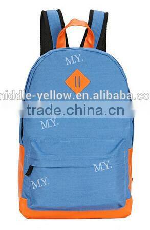 fashionable canvas backpack, good quality school bag on sale