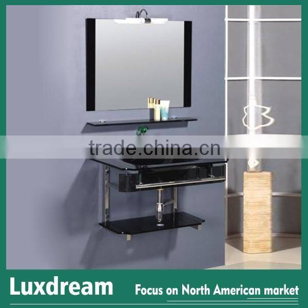 China manufacturer red mini glass basin for hotel project