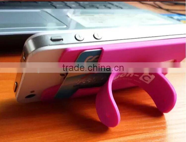 newest factory touch-c sticker silicone mobile phone stand