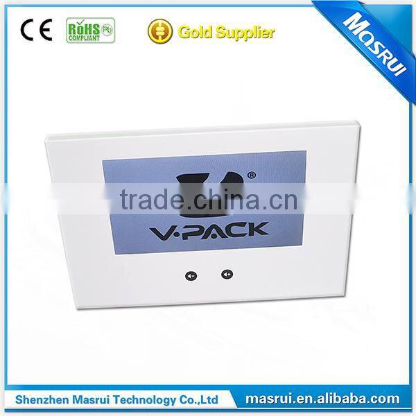 Hot 2.4/4.3/ 7" tft video brochure, video book, led video card light/motion sensor touch screen