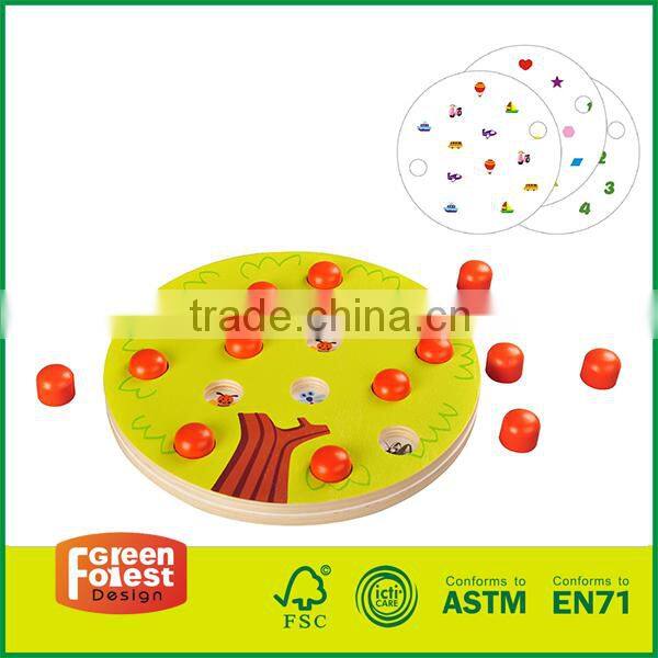 Wooden Memory Train Game For Kids