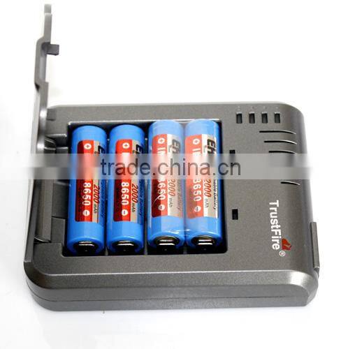 Hot TrustFire TR-003P4 Cylindrical Li-ion Rechargeable Battery fast Charger