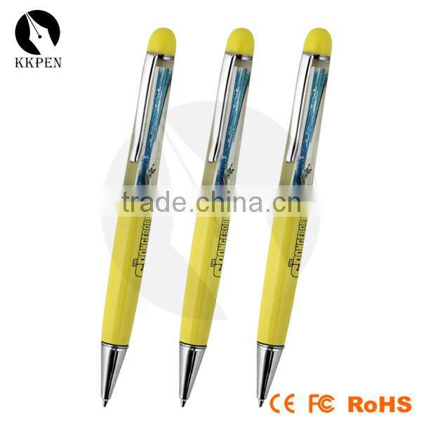 KKPEN Unique design promotional plastic floating pen refill with click action