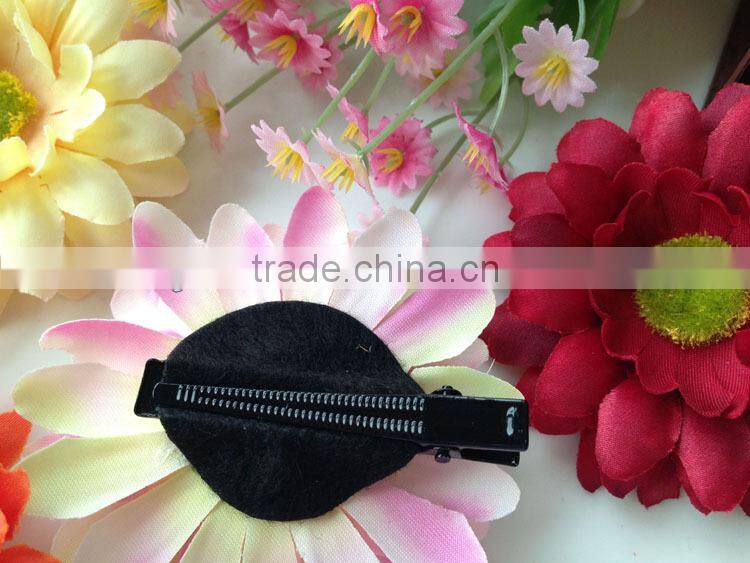 Hawaii Orange Artificial Gerbera Daisy Hair Flower Cute Chrysanthemum Flower