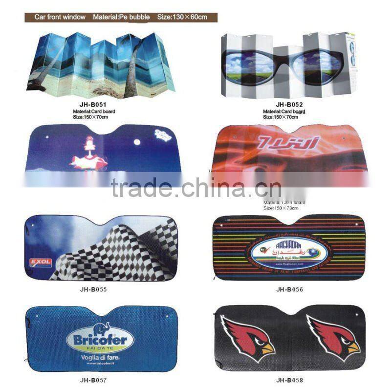 Car front sun shade with customized logo and print picture