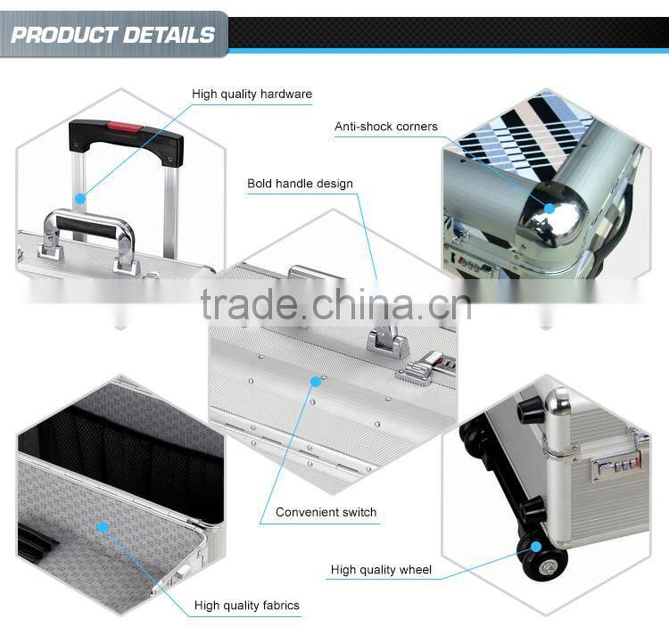 Trolley case sets with Nylon and elastic mesh bag inner,butterfly luggage,ABS trolley case with laptop