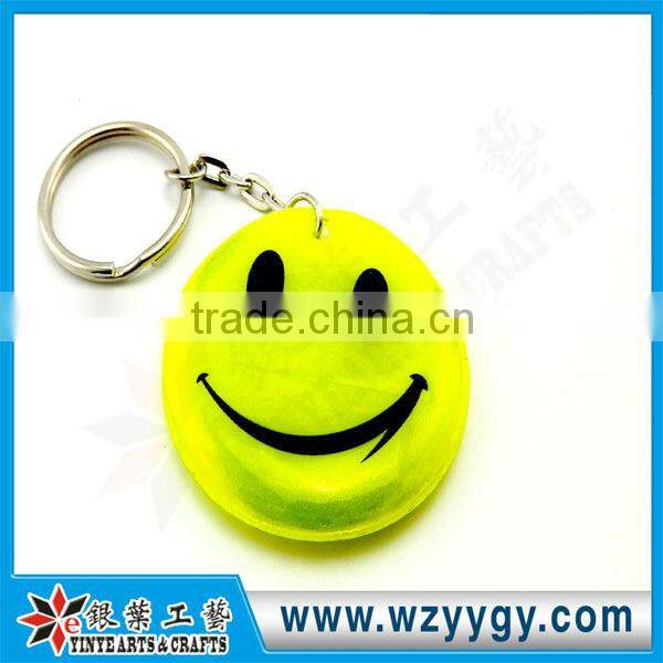 2013 promotional cheap reflective puffy reflective pvc key chains made in china