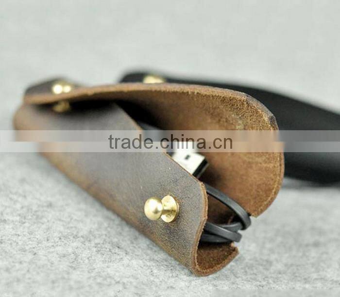 Boshiho New Design Genuine leather Earphone Cover