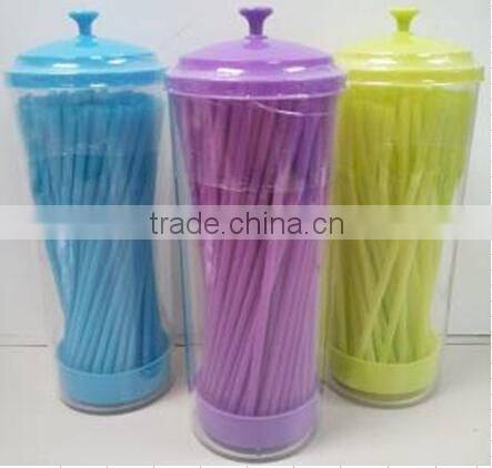 Plastic straw dispenser with 100pcs straws,straw holder with 100pcs straws #TG20080