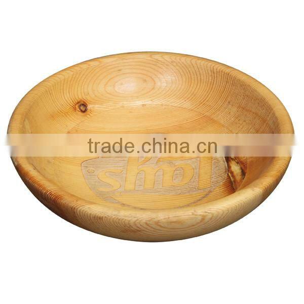 Dining eco friendly FSC food grade decoration craft wooden bowl