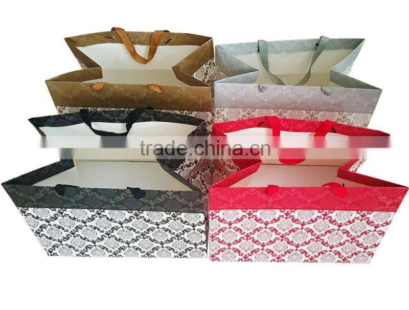 paper gift shopping bag with Chinese traditional pattern