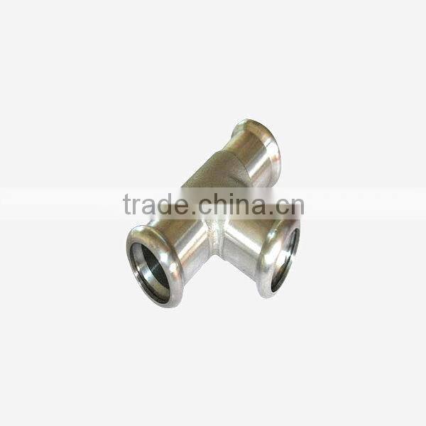 1/8-4 inch 304 316 grade stainless steel tee China-Cangzhou