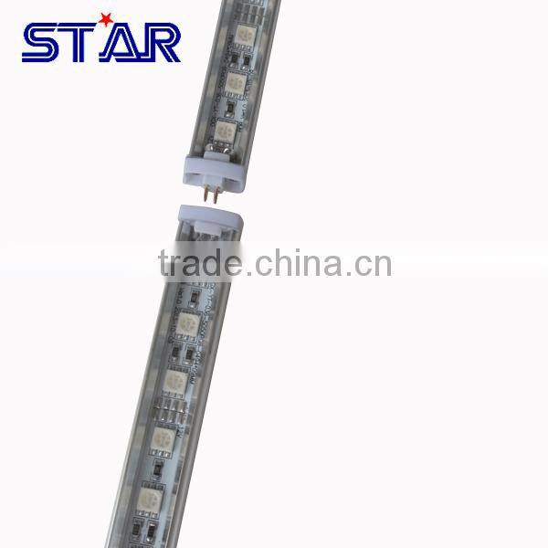 RGB SMD5050 72led/meter Aluminium 12v LED Rigid Bar Light with CLEAR cover