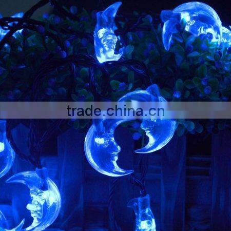 new style christmas decoration 30 led moon solar string light