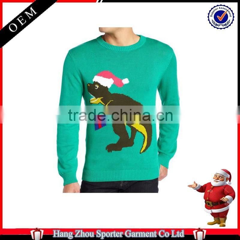 16FZCS20 high quality christmas pullovers knitted christmas sweater party