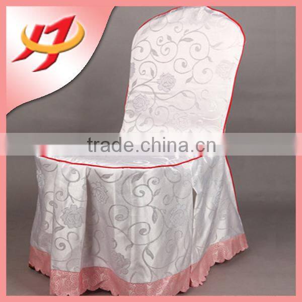 wholesale cheap fancy universal banquet chair cover for wedding Hotel, jacquard round back chair covers