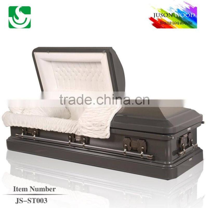JS-ST003 wholesale best price steel casket