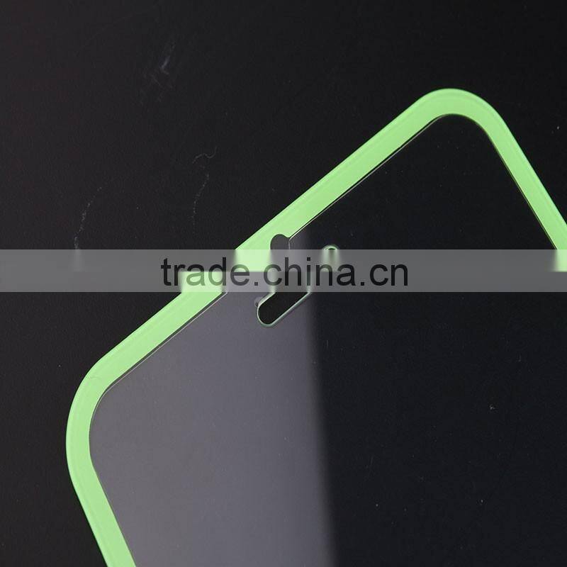 Creative Design Green Border For Samsung Galaxy Note 4 Glass Screen Protector with Mobile Accessories