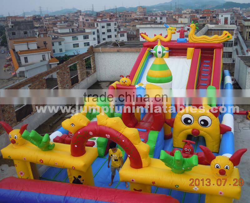 2016 Giant Inflatable Funcity for commercial Large Inflatable Amusement Park outdoor children large bouncy house