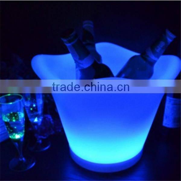PE plastic 16 Color Changing Rechargeable Led Flashing Ice Bucket
