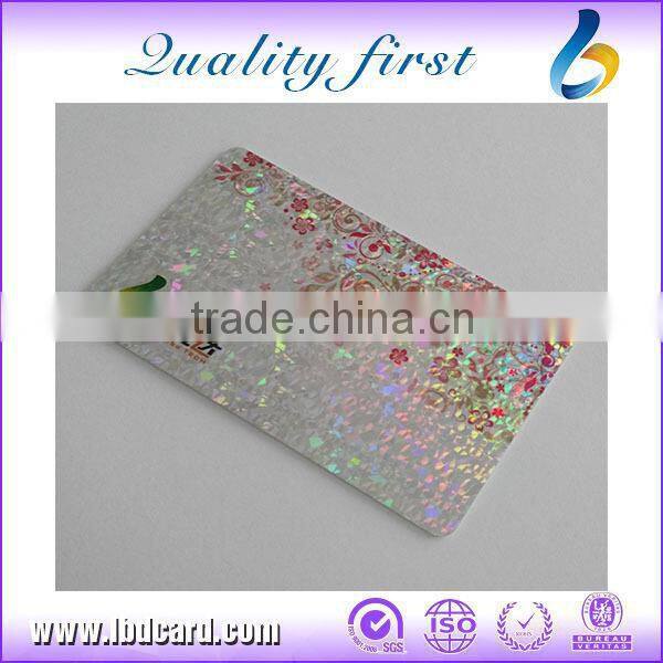 Manufacture Gold Hot Stamping PVC Cards