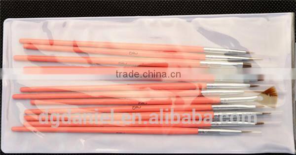 DANIWER red wood kolinsky acylic nail art brush