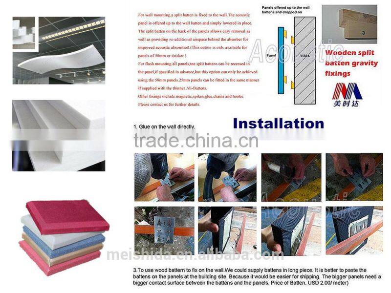 manufacture acoustic panels fiberglass panels