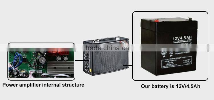 Single 6.5inch Bass Professional Speaker Active Portable with Storage Battery