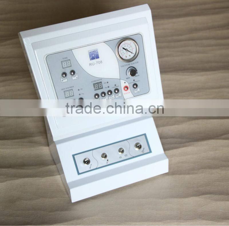 4 in 1 home facial equipment with skin scrubber ultrasonic