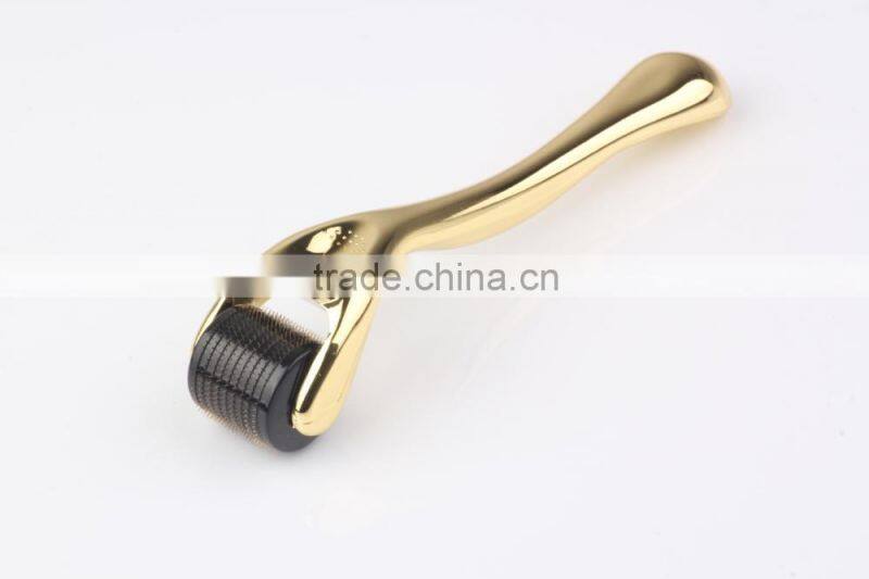 Derma Rolling System 540 Golden Handle Microneedle Skin Roller Supplier