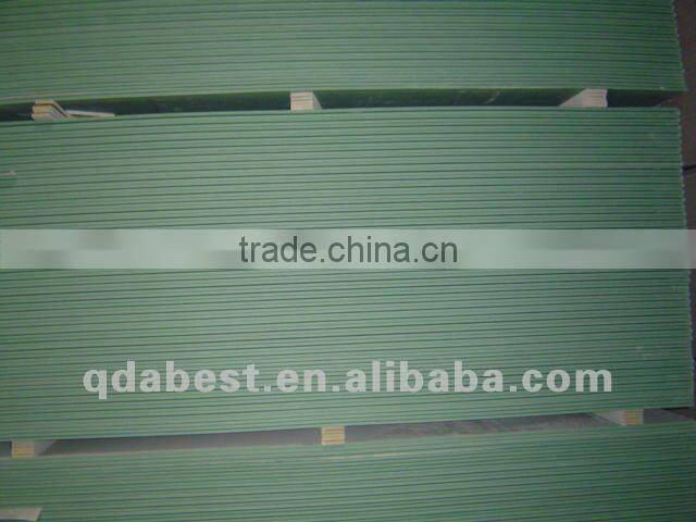 Waterproof paper faced gypsum board