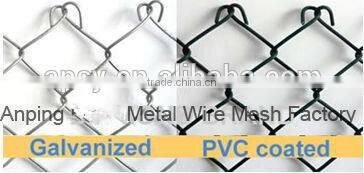 football playground pvc coated/plastic chain link fence