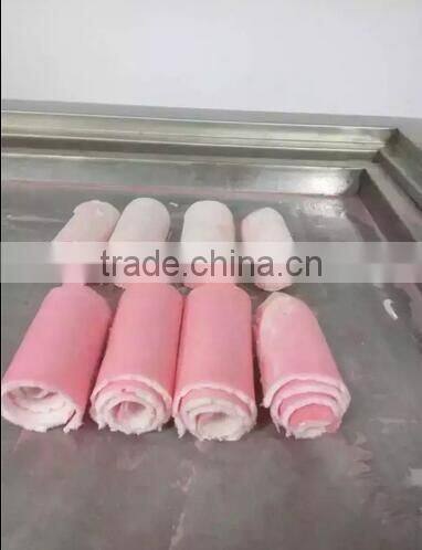 flat pan fried ice cream machine / rolled ice cream machine