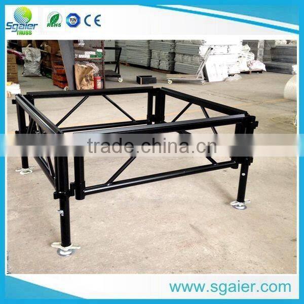 lowest price 4ft by 4ft temper glass stage steady stage for sale