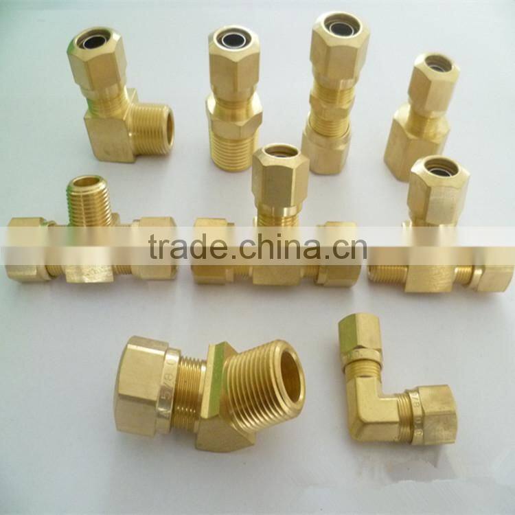 compression elbow ,Male compression sleeve gas pipe fitting elbow