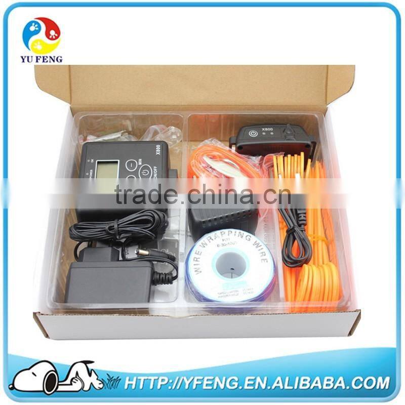 Smart Electronic Pet Dog Fencing System Waterproof Diving Rechargeable Receiver Collar Dog Controller Fence System X800