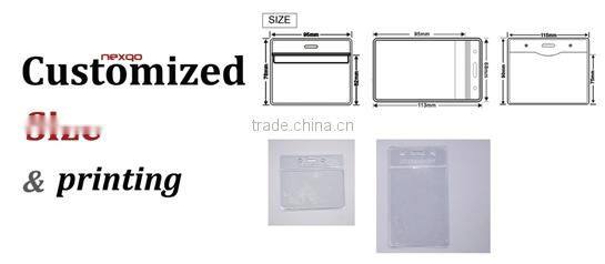 Free sample! Soft plastic sleeve card holder