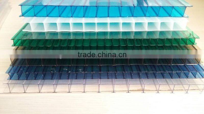 Good double wall polycarbonate sun roof sheet