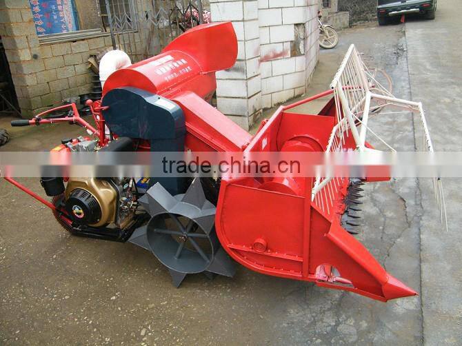 Factory support mini combiner harvester