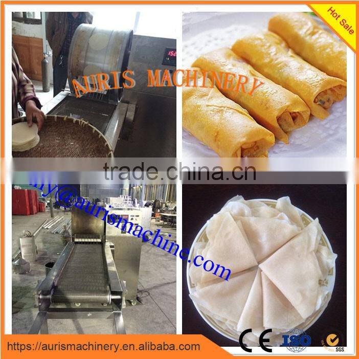 Full automatic cheap price mini dumpling spring roll sheet wrapper making machine for sale
