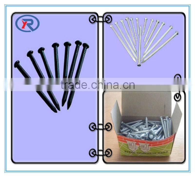 fluted or spiral zinc galvanized concrete nail 45# made in china